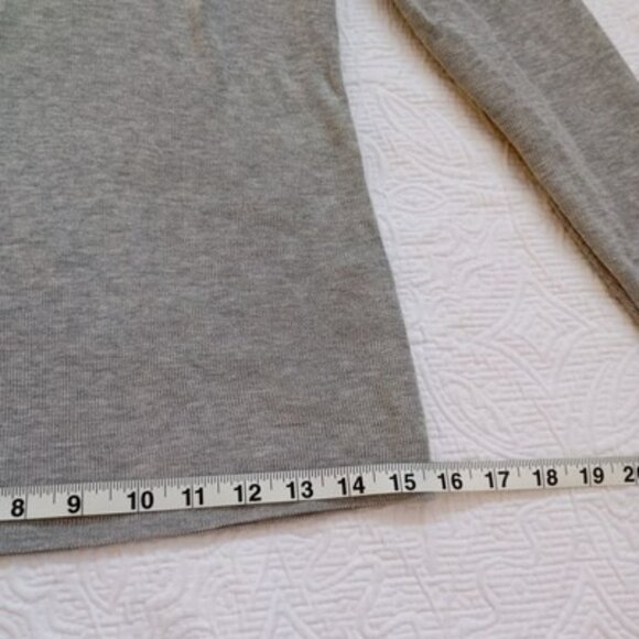 Set Gray Puff Sleeve Sweater & Ann Taylor LOFT Black Silk Cardigan Womens - Picture 12 of 16